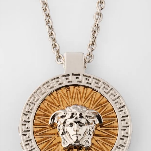 Versace Gold and Silver Medusa Necklace - Picture 6 of 6